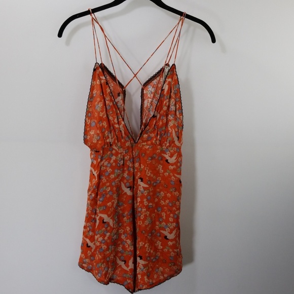 Free People Dresses & Skirts - Intimately Free People Printed V-neck Romper XS